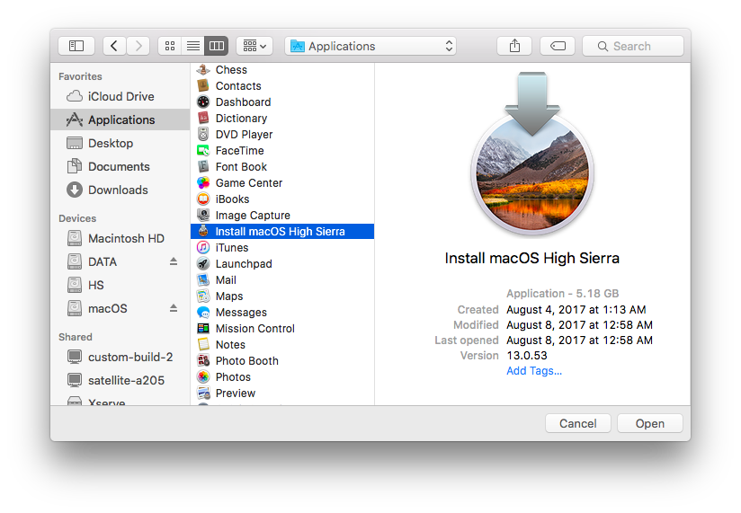 create bootable dvd mac os high sierra dmg in windows 10