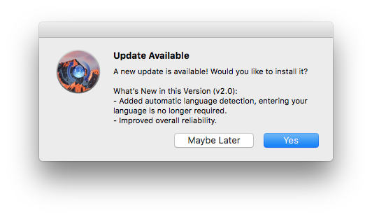 Update Available