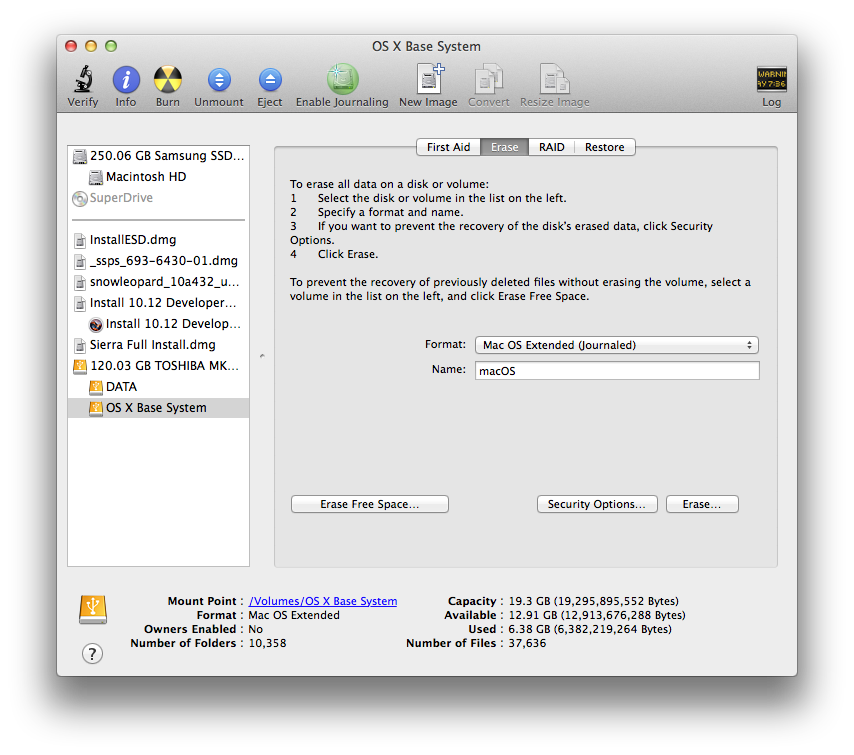 format a hard drive with hfs+ file format to use for a macbook to install os x lion