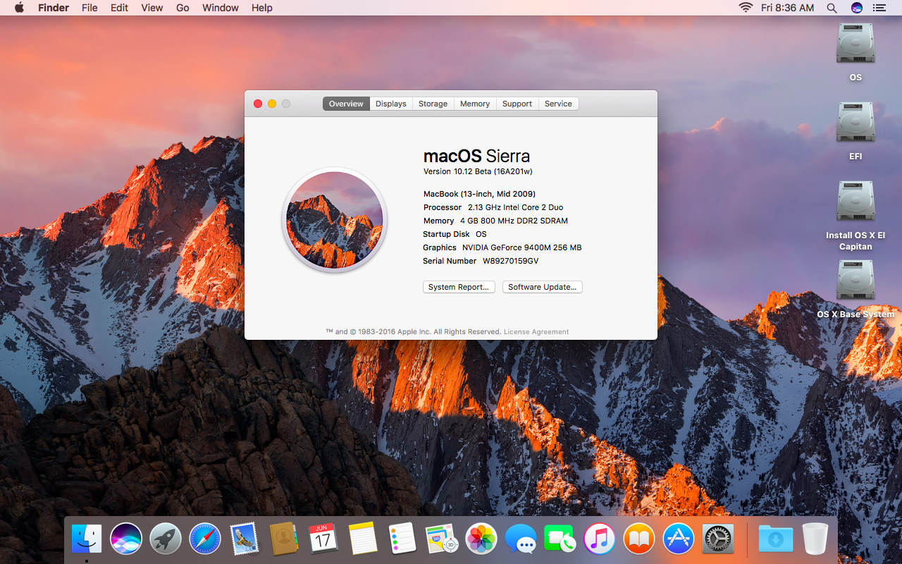 macbook pro sierra update